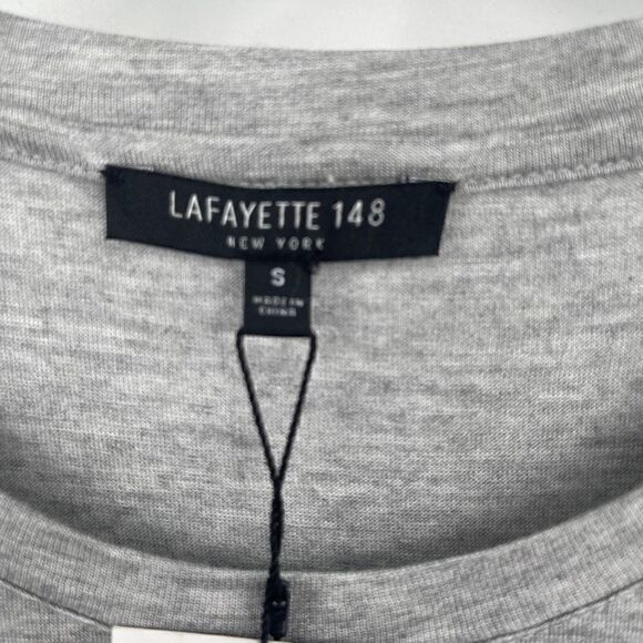 LaFayette 148  Lexia Top Gray Melange Size S NWT - Picture 5 of 6